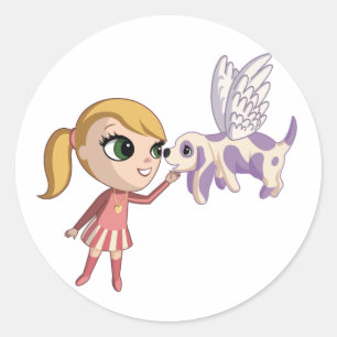 Sticker Rond Kiki et Sugarplum