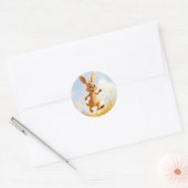 Sticker Rond Kiki le lapin (Enveloppe)