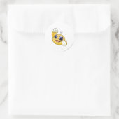 Sticker Rond Kiko Jaune (Sac)