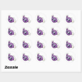 Sticker Rond Kiko Purple (Feuille)