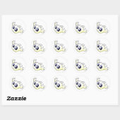 Sticker Rond Kiko White (Feuille)