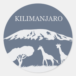 Sticker Rond Kilimanjaro