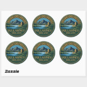 Sticker Rond Killarney Irlande (Feuille)