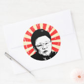 Sticker Rond Kim Jong Il (Enveloppe)