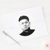Sticker Rond Kim Jong Un (Enveloppe)