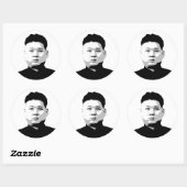 Sticker Rond Kim Jong Un (Feuille)