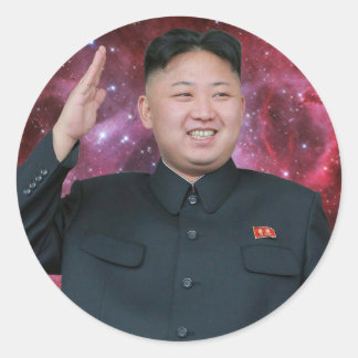 Sticker Rond KIM JONG Un SpACEFORCE