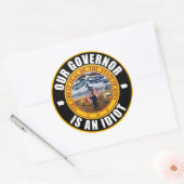 Sticker Rond Kim Reynolds est un idiot (Enveloppe)