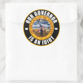 Sticker Rond Kim Reynolds est un idiot (Sac)