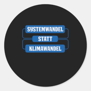 Sticker Rond Kimawandel Changement climatique Protection De l'e