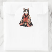 Sticker Rond Kimono Cat (Sac)