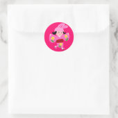 Sticker Rond Kimono Girl Usagi (Sac)