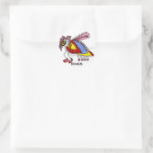 STICKER ROND KINDA' COMME UN BROUILLON DE RAGS (Sac)