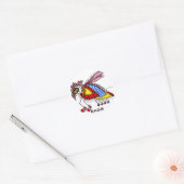 STICKER ROND KINDA' COMME UN BROUILLON DE RAGS (Enveloppe)