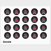 Sticker Rond Kindergarten Boho Rainbow enseignant équipe Kinder (Feuille)