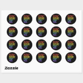 Sticker Rond Kindness Égalité Inclusion Diversité Paix Aimer H (Feuille)