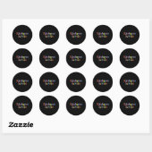 Sticker Rond Kindness is Free Positive Motivational Citation Me (Feuille)