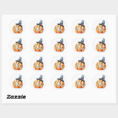 Sticker Rond Kine de Halloween (Feuille)