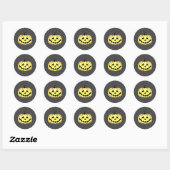 Sticker Rond Kine de Halloween (Feuille)