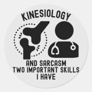 Sticker Rond Kinésiologue 7, Spécialité en kinésiologie
