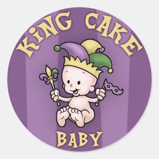Sticker Rond King Cake Baby (Devant)