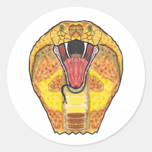 Sticker Rond King Cobra