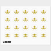 Sticker Rond King Crown (Feuille)