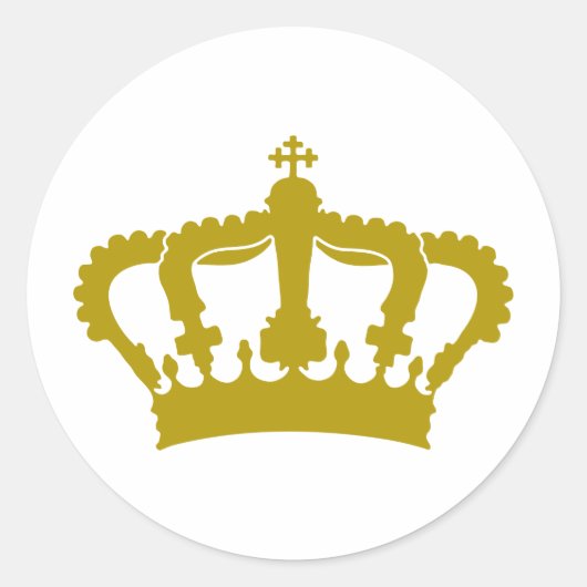 Sticker Rond King Crown (Devant)