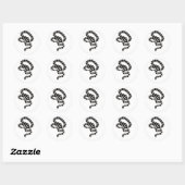 Sticker Rond King Snake de Junglewalk.com (Feuille)
