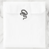 Sticker Rond King Snake de Junglewalk.com (Sac)