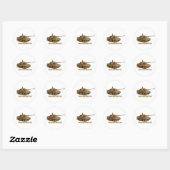 STICKER ROND KING TIGER (Feuille)
