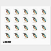 Sticker Rond "Kingfisher" (Feuille)