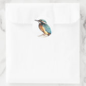 Sticker Rond "Kingfisher" (Sac)