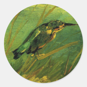 Sticker Rond Kingfisher par Vincent van Gogh