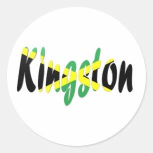 Sticker Rond Kingston, Jamaïque