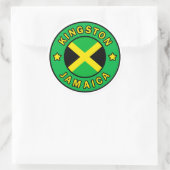 Sticker Rond Kingston Jamaïque (Sac)