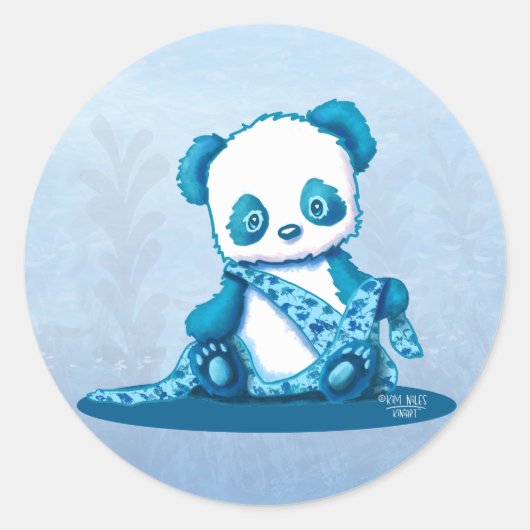 Sticker Rond KiniArt Panda Cub (Devant)