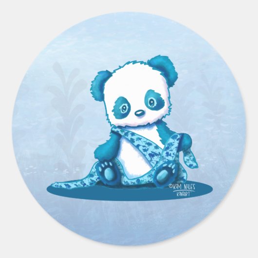 Sticker Rond KiniArt Panda Cub (Devant)