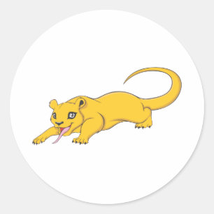 Sticker Rond Kinkajou heureux