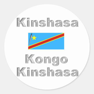Sticker Rond Kinshasa