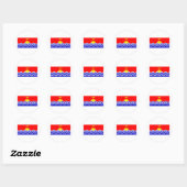 Sticker Rond Kiribati (Feuille)