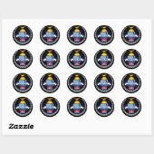 Sticker Rond Kiribati (Feuille)