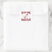 Sticker Rond Kiss Me I'm A Harmonica Player (Sac)