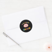 Sticker Rond Kiss Your Brain Sped Enseignant Appréciation Retou (Enveloppe)