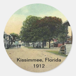 Sticker Rond Kissimmee, Floride 1912