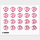 Sticker Rond Kissing Piggys (Feuille)