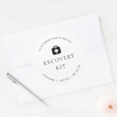 Sticker Rond Kit de récupération de main-d'oeuvre Mariage moder (Enveloppe)