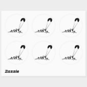 Sticker Rond Kiteboard (Feuille)