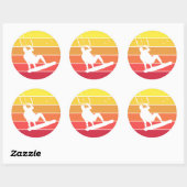 Sticker Rond Kiteboard (Feuille)