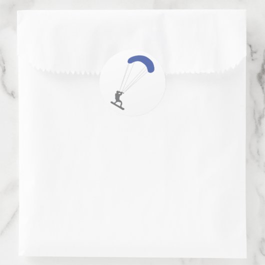 Sticker Rond Kiteboarder (Sac)